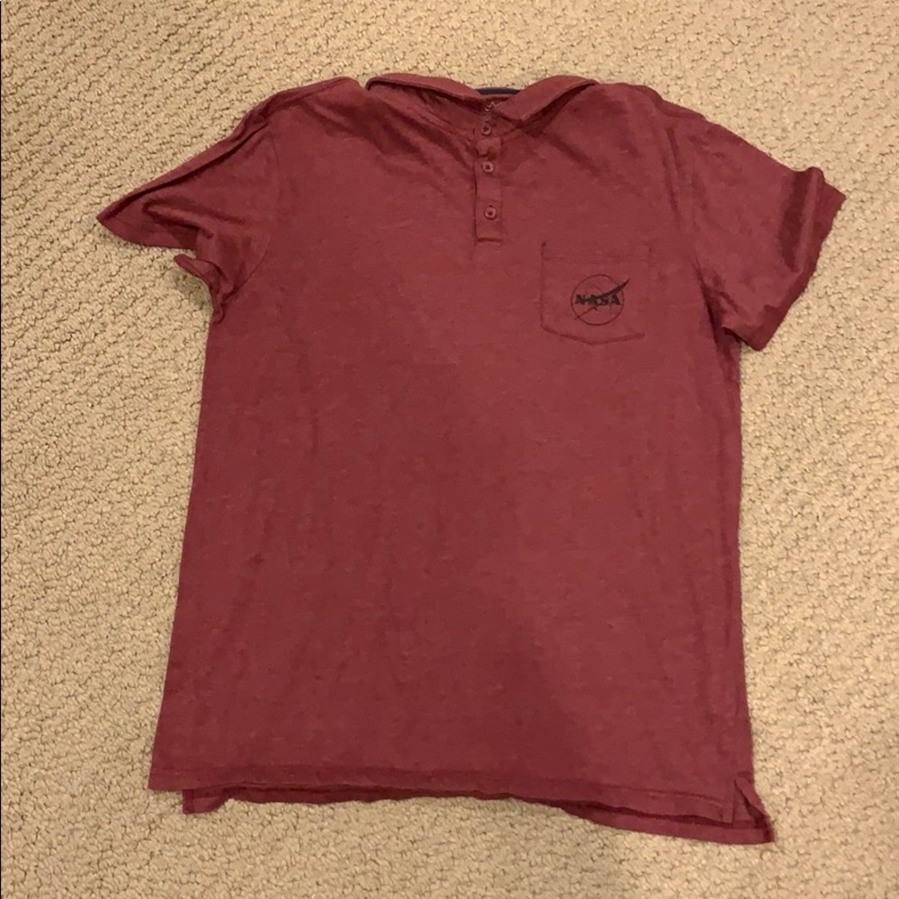 Blue Crown Collared Shirt